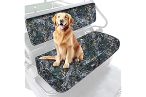 StarknightMT Mule 610 Seat Covers, Mule Seat Covers Compatible with Kawasaki Mule 600 610 Durable 1680D Fabric with Waterproof PU Coating Camo Bench Seat Cover