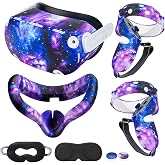 Compatible with Oculus Quest 2 Accessories,for Quest 2 VR Silicone face Cover, VR Shell Cover,Quest 2 Touch Controller Grip C