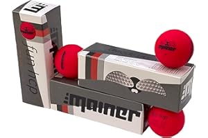 ‎EMAINER Emainer Golfball, softe Golfbälle mit maximaler Reichweite, Dieser Ball kennt Dein Handicap, im 3er-Pack, Farben: weiß und gelb glänzend, rot matt