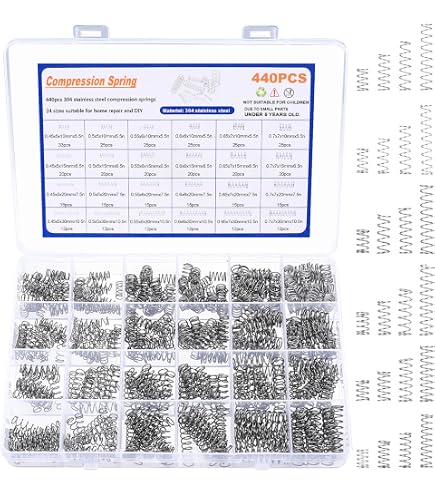 Shuxiang 5 Molle Di Compressione In Acciaio, Filo 2mm, Diametro 40mm, Lunghezze 60-100mm, Per Fai Da Te, Elettrodomestici, Giocattoli