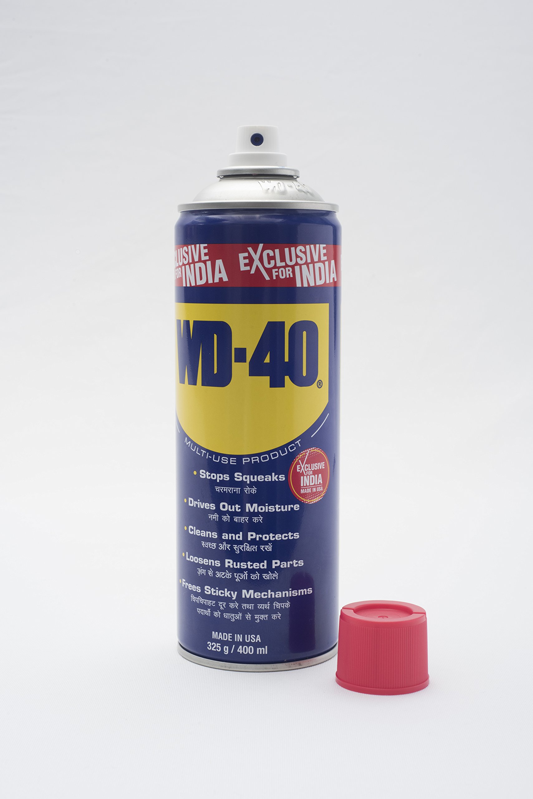 Pidilite WD-40, Multipurpose Spray, Rust Remover, Cleans Bike Chains, Hinge Lubricant, Stain Remover, Degreaser, and Cleaning Agent, 420ml (341g) - Image 5