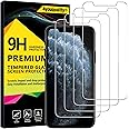 4youquality [4-Pack Screen Protector for iPhone 11 Pro, iPhone Xs and iPhone X, Tempered Glass Film Screen Protector, 5.8-Inch, [LifetimeSupport][Anti-Scratch][Anti-Shatter]