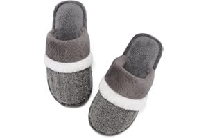 MAXTOP Chaussons Femme Peluche douce Chaussons avec mousse à mémoire de forme confortable Slip-on Indoor Outdoor Chaussons Cadeaux créatifs pour Femme Homme