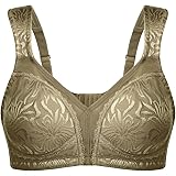 Deyllo Women's Minimizer Bra Wireless Plus Size Bra Full Coverage Comfort Everyday Bra Non Padded