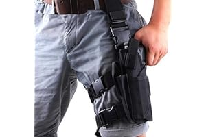 Gexgune Tornado Fondina tattica per coscia Goccia Fondina gamba sinistra Custodia per Pistola regolabile Wargame Airsoft in nylon