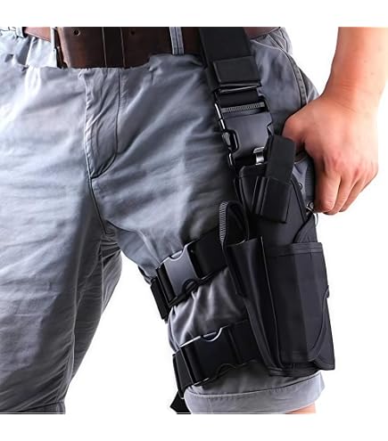Plaque de Cuisse pour Holster Rigide Amomax - Noir