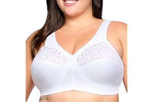 Glamorise Biustonosz typu „full coverage” Kobiety Magiclift Cotton Support Bra Wirefree #1001 (1 w zestawie)