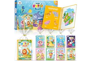 ZMLM 24 Libros de Colorear Magico Agua, Reutilizable Libro Colorear para 3-5 Años Detalles Cumpleaños Niños - Bolsitas cumpleaños infantiles - Regalos Cumpleaños Niños Colegio (Clásico)