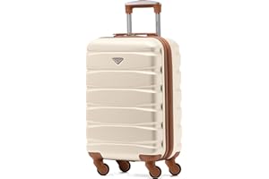 Flight Knight Maletas Rigidas ABS Ligeras de 4 Ruedas, Equipaje de Mano Aprobado por Mas de 100 Aerolineas como easyJet, British Airways, RyanAir, Virgin Atlantic, Emirates y Muchas Mas