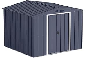 Duramax 60151 Capanno in Metallo Ecologico, Dimensioni 8 x 8, Anthracite
