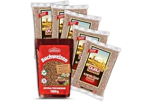 MEINBAZAR Mein Bazar Set 5+1 Buchweizen (крупа гречневая) 5x1000g DURU Buchweizen + 1x1000g DOVGAN Buchweizen GRATIS