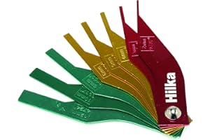 Hilka 12700108 Brake Pad Thickness Gauge, Set of 8