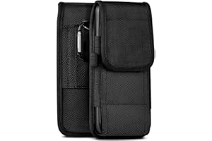 moex Agility Case für Samsung Galaxy A26 5G Hülle mit Gürtelschlaufe, Handy Gürteltasche Outdoor Handyhülle, Nylon Gürtel Handytasche, robuste Schutzhülle mit Karabiner, Schwarz