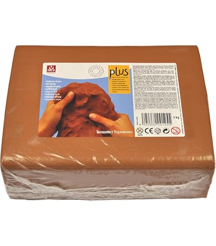 Arcilla Soft De Sonido Glorex 500g - Terracota, Natural, Secado Al Aire O Horno, Ideal Para Manualidades Infantiles