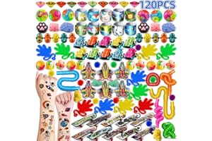 nicknack Jouets de Fête Anniversaire pour Enfants Garçons Filles, 120Pièces Jouet Pinata, Party Favors Remplissage, Récompenses en Classe
