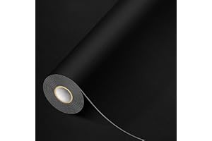 MICTER Patch de Réparation en Cuir 30x300 cm Auto-adhésif, Rénovation Canapé, Siège, Artisanat (Noir)