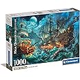 Clementoni - Jigsaw Puzzle 1000 Pieces for Adults and Teenagers, Collection, Biblodame Theme, Illustration Library Dam, Compact Box with Poster Included, Gift Idea Made in Italy, 70 x 50 cm, 39949