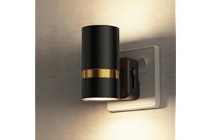 LOHAS-LED Night Light Plug in Wall, 1 Pack, Dimmable Nightlight, Dusk to Dawn Sensor, Brightness Adjustable 0-100LM, 3000K Warm White, Plug-in Modern Night Light for Hallway Bedroom Stair Bathroom