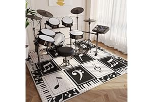 EYZO Alfombra de Tambor, Antideslizante, Alfombra de Tambor, Alfombra Insonorizada, Rectángulo Profesional para Caja de Bombo y Otros Instrumentos Musicales - Edición de Lujo 2022-180CM*160CM