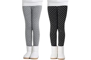 Adorel Legging Polaire Pantalon Chaud Coton Fille Lot de 2