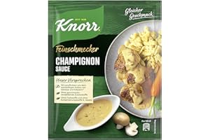 ‎KNORR Knorr Feinschmecker Champignon Sauce cremige braune Sauce ohne geschmacksverstärkende Zusatzstoffe und Farbstoffe 250 ml 1er-Pack