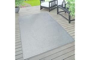 ‎PACO HOME Paco Home Dywan Do Wewn±trz I Na Zewn±trz Na Taras I Balkon Jednokolorowy Ze Struktur±, Rozmiar:300x400 cm, Kolor: Szary