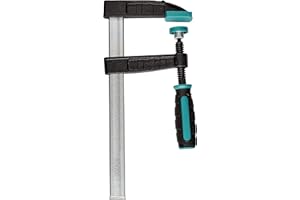 wolfcraft Morsetto a vite, 200 mm I 3058000 I Per svariate applicazioni di serraggio, ideale per il fai-da-te