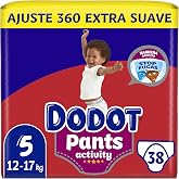 Dodot Activity Pants Diaper-Briefs Size 5, 38 Nappies, 12kg-17kg, With Barrier Stop Leaks That Helps Prevent Rear Leaks