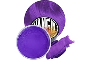 MRCUVARYAS Tinte temporal para el cabello, color morado, tono de pelo para hombres y mujeres, Pomada de peinado natural, tinte de pelo para fiestas, cosplay y Halloween, Navidad, crema temporal de tinte para el