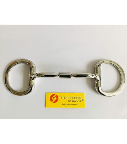 AK Mors De Cheval à 3 Anneaux En Argent Allemand - Double Brisure - Taille 5.25'' - Pour Équitation Et Saut