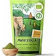NaturaleBio. Organic Moringa Powder - Premium Quality - 200g. Bio, Natural and Pure. Leaves Picked from The Moringa Oleifera Plant for Tiredness, Immune System, Muscle Function, Fatigue