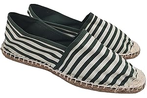 PRIMO CALZATURE Espadrilles Herren und Damen aus Canvas, Sommerschuhe Slip On, klassische flache Espadrilles Unterseite aus Gummi