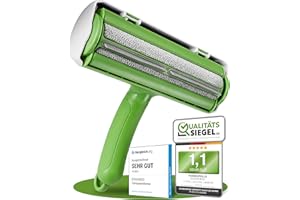 NEUHEIT 2025 - DOGGYBOO® Selbstreinigender Tierhaarentferner – Premium Fusselrolle für Hundehaare und Katzenhaare, Wiederverwendbarer Katzenhaarentferner für Sofa, Teppich, Bett und Auto (Grün)