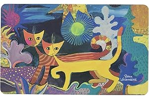 Fridolin Kesper 12211 - Tagliere in melammina, 23,5 x 0,2 x 14,5 cm, Multicolore, Motivo: Rosina Wachtmeister Wonderland