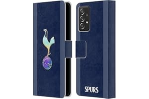 Head Case Designs Officially Licensed Tottenham Hotspur F.C. Dark Blue and Purple 2023/24 Badge Leather Wallet Case Compatible With Galaxy A52 / A52s / 5G (2021)