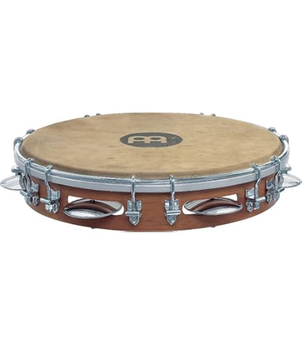 Capoeira Leather Pandeiro Drum Tambourine Samba Brasil Wood Music