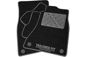 CARMATS4U.COM Car Mats FOR Kia Ceed/XCeed 2018+ manual Black Carpet + Grey Ribbed Trim + Grey Rectangle Heel Pad [SAPP-2363]