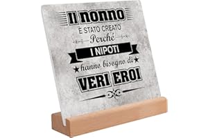 PRSTENLY Regalo Nonno Compleanno, Placca Acrilica Idee Per Uomo, Festa Del Papà e Natale