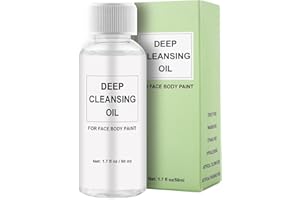 CCbeauty Natural Makeup Remover Oil, Oil Cleanser For Oil-Based Face Body Paint, Facial Deep Cleansing Oil For Face, Vegan, Fragrance Free, Paraben Free, 50ml