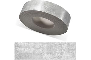 ben+camilla.com Kantenumleimer zum Aufbügeln | Beton Hell 30 mm x 5 m Rolle (glatt matt) | Premium Qualität für professionelle Ergebnisse | Kantenschutz