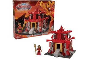 GORMITI - Set Costruzioni Fuoco con Mini Personaggio Incluso, La Fortezza Fiamma, 280 pezzi, per Bambini a Partire dai 4 Anni, Giochi Preziosi