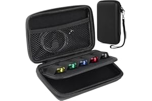 GeeRic Funda para Unidad Flash USB, Estuche para Soporte de Unidad de Pulgar de Material Blando, Organizador de Accesorios electrónicos universales, con 10 Ranuras