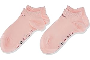 ESPRIT Unisex niños Foot Logo 2-Pack calcetines cortos Transpirable Sostenible Ecológico Algodón Corto Hasta el Tobillo Talón Puntera Reforzados Costura Plana En La Zona Multipack 2 pares