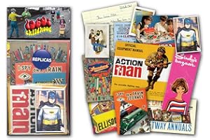 Sweet and Nostalgic 1960s Childhood Memorabilia Gift Pack with over 20 pieces of Replica Artwork