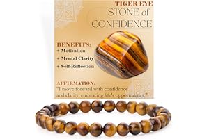 Bivei Perlenarmband für Frauen 6mm Halbedelstein dehnbarer elastischer Schmuck Yoga Geschenke