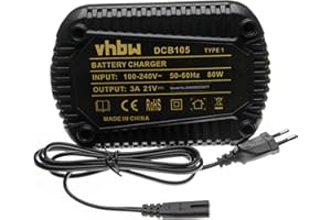 vhbw Cargador Compatible con Dewalt DCD710S2, DCD710, DCD740B, DCD740, DCD710N, DCD740C1, DCD708D2T, DCD710D2-QW Herramientas Li-Ion - batería