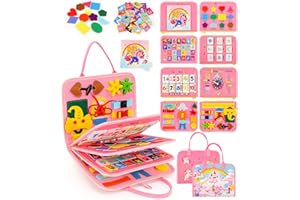 Gontence Busy Board Toddler | Tablero Sensorial para Niños 2 3 4 5 Años - Regalo de Juguetes Educativos Montessori