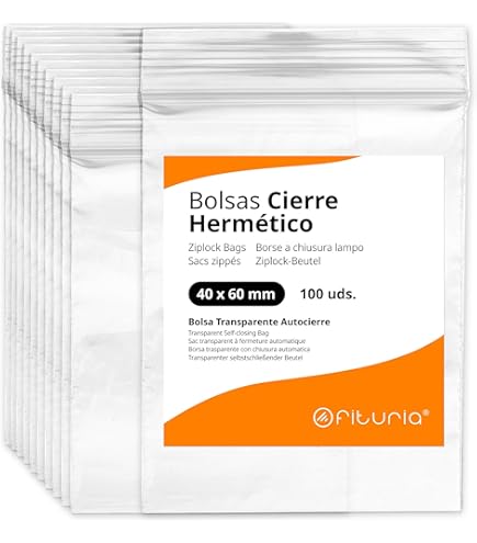 SACCHETTI PLASTICA PESANTI 100 PZ 100 Sacchetti Con Zip 8x10 Pollici Richiudibili Spessore 4 Mil - Foto 7