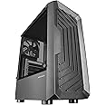 Mars Gaming MC-2000, ATX Semitower Case, Full Side Window, Front Mesh Design, 1 x Ultra-Quiet 120 mm FDB 120 mm Fan, Dual Chamber Design, Black