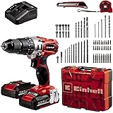Einhell Akku-Schlagbohrschrauber TE-CD 18/2 Li-i +64 (2x2,0Ah) Power X-Change (Li-Ion, 18 V, 44 Nm, 2-Gang-Getriebe, inkl. 2x